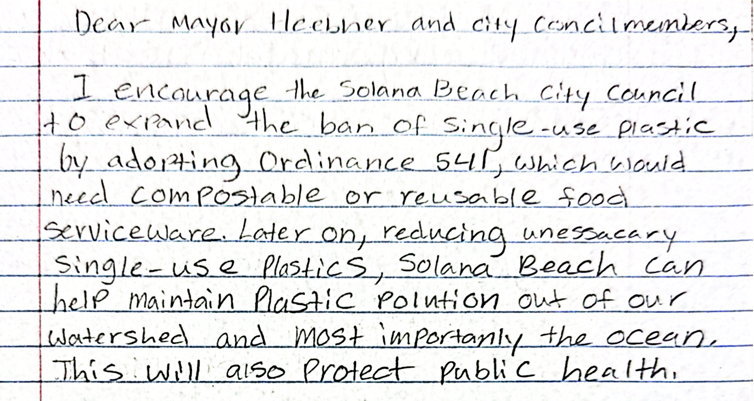 Dear Mayor Heebver 1