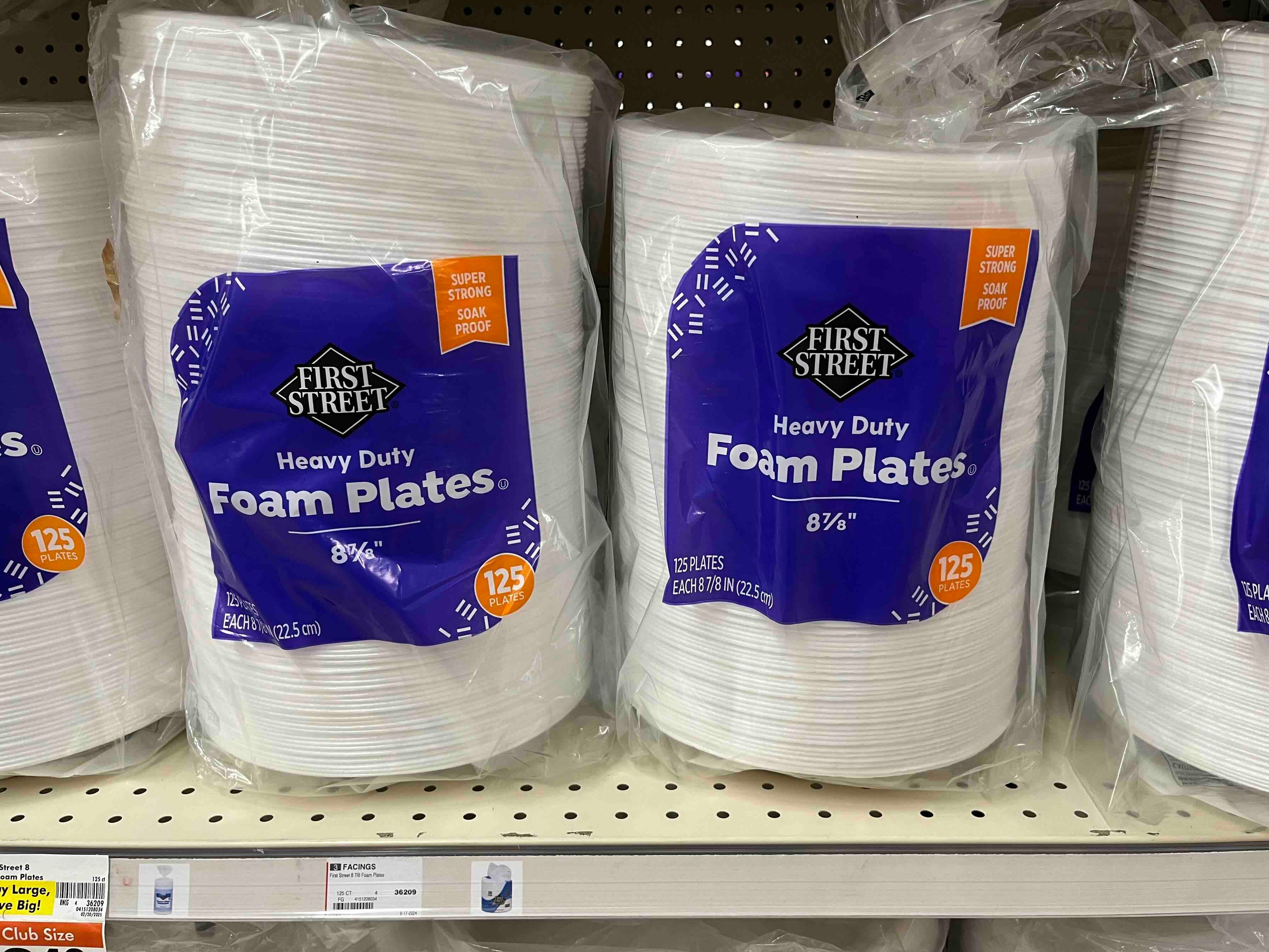 foam plates for sale at Smart & Final