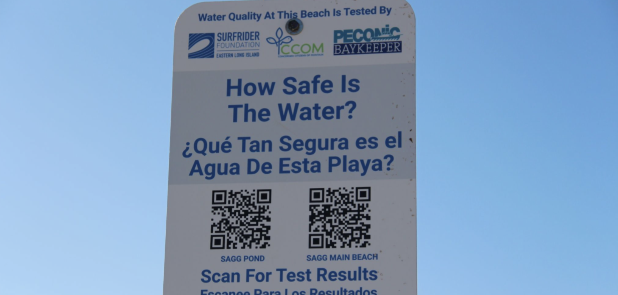 Water Quality Signs in East Hampton Town